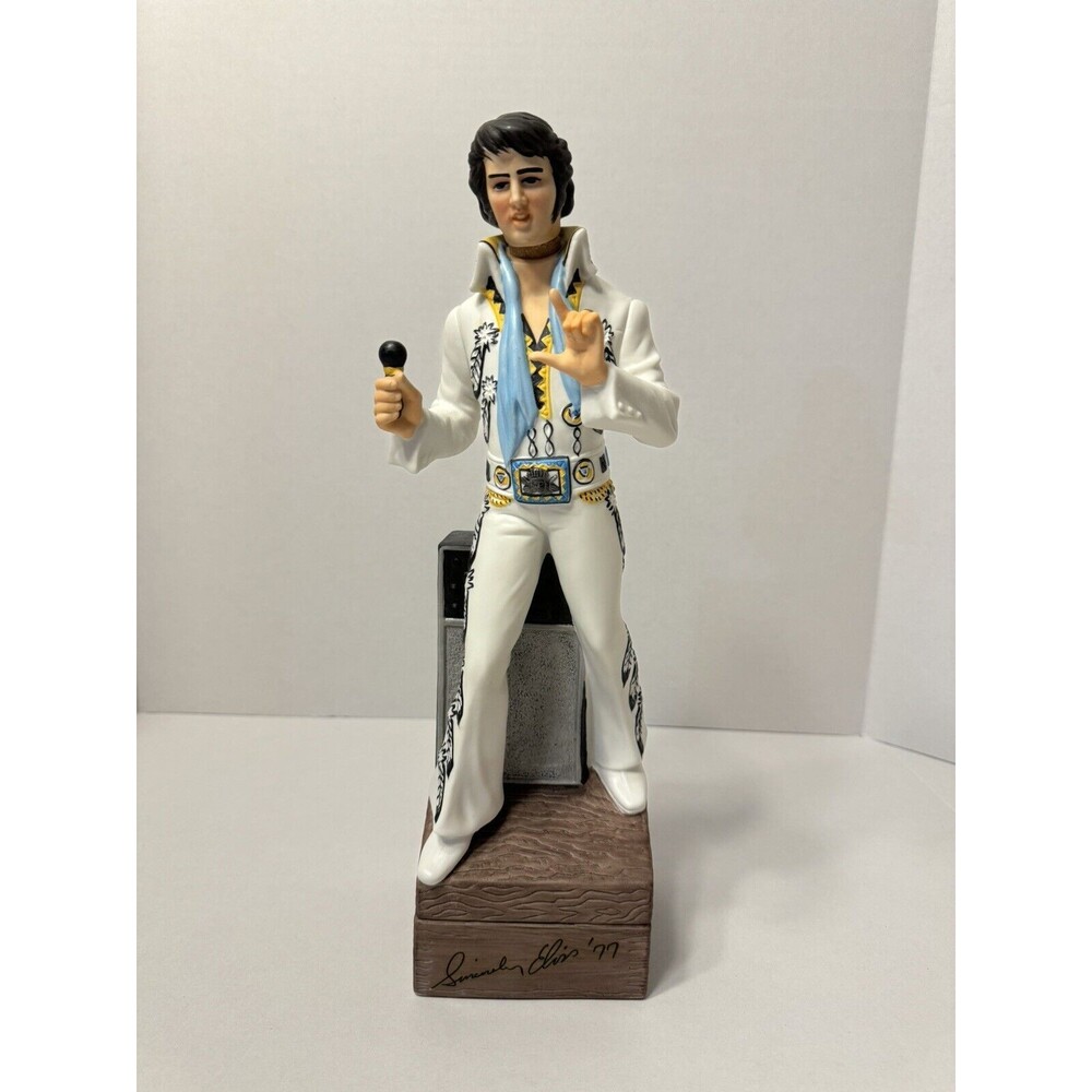 New Elvis Presley McCormick American Porcelain Figure Collectible 1977 Decanter